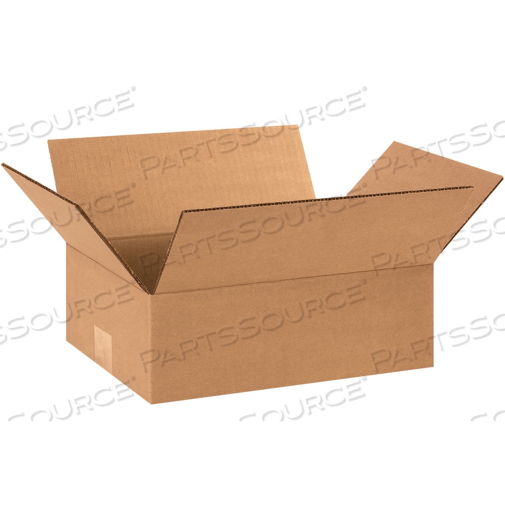 FLAT CORRUGATED BOXES, 12" X 9" X 4", KRAFT, 25/BUNDLE by BOX Partners (Box Acquisitions, LLC)
