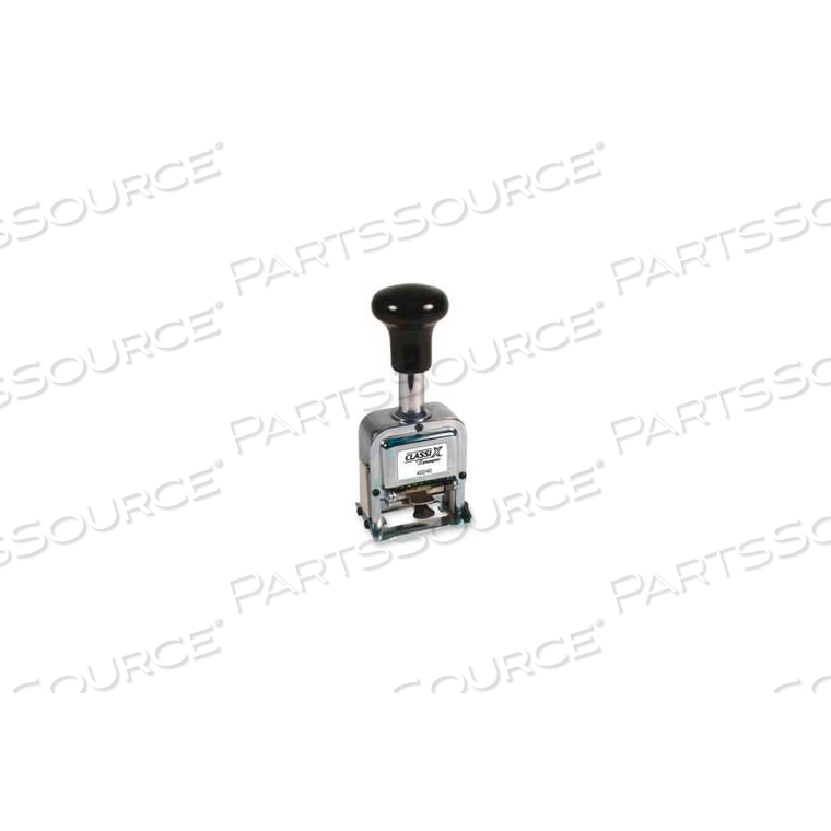 XSTAMPER CLASSIX SELF-INKING AUTOMATIC NUMBER STAMP, 6-BAND, TYPE SIZE 1, BLACK by Shachihata