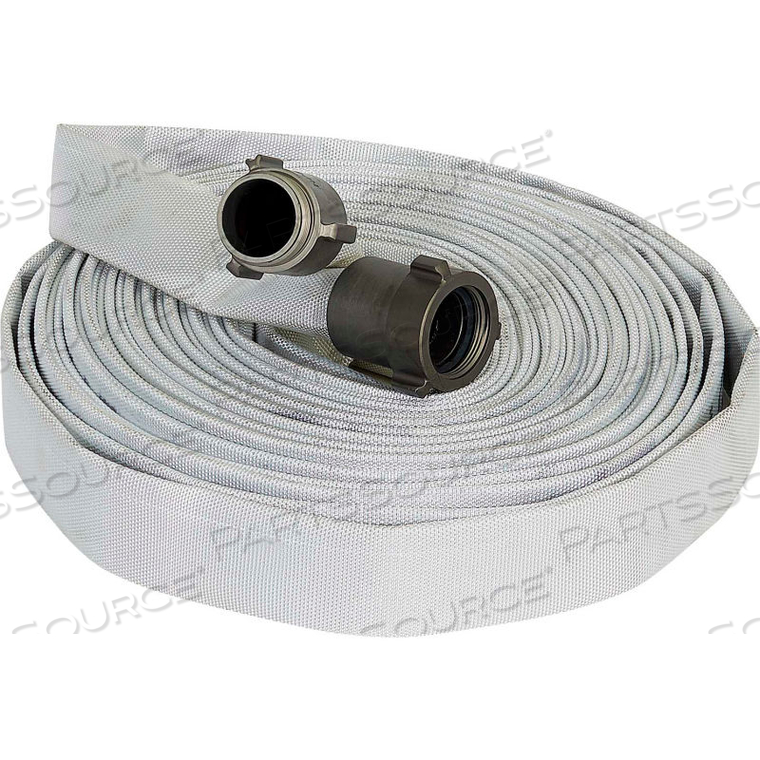 FOREST LITE SINGLE JACKET FIRE HOSE, 1" X 100 FT, 300 PSI, WHITE by Armored Textiles
