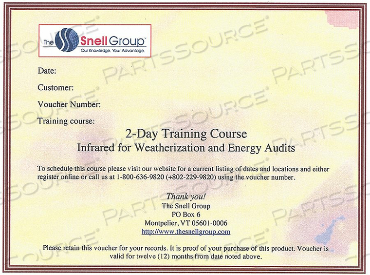 THERMOGRAPHY TRAINING WEATHERIZATION by The Snell Group