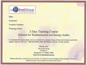 THERMOGRAPHY TRAINING WEATHERIZATION by The Snell Group THERMOGRAPHY TRAINING WEATHERIZATION by The Snell Group