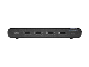 UNIVERSAL SECURE SINGLE-HEAD, KVM / AUDIO SWITCH, 4 X KVM / AUDIO, 1 LOCAL USER, DESKTOP by Belkin