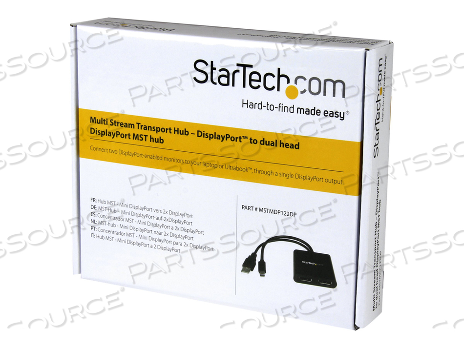 2-PORT MINI DISPLAYPORT TO DISPLAYPORT MULTI-MONITOR ADAPTER DRIVES DUAL DP DISP by StarTech.com Ltd.