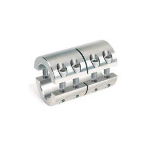 METRIC TWO-PIECE STANDARD CLAMPING COUPLINGS W/KEYWAY, 8MM, STAINLESS STEEL by Climax Metal Products