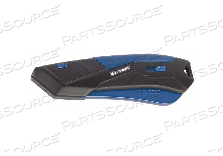 SAFETY KNIFE, APPLICATION MULTIPURPOSE, BLADE CHANGE METHOD QUICK-CHANGE, BLADE EDGE TYPE STRAIGHT, BLADE FINISH POLISHED, BLADE PROJECTION by Westward SAFETY KNIFE, APPLICATION MULTIPURPOSE, BLADE CHANGE METHOD QUICK-CHANGE, BLADE EDGE TYPE STRAIGHT, BLADE FINISH POLISHED, BLADE PROJECTION by Westward