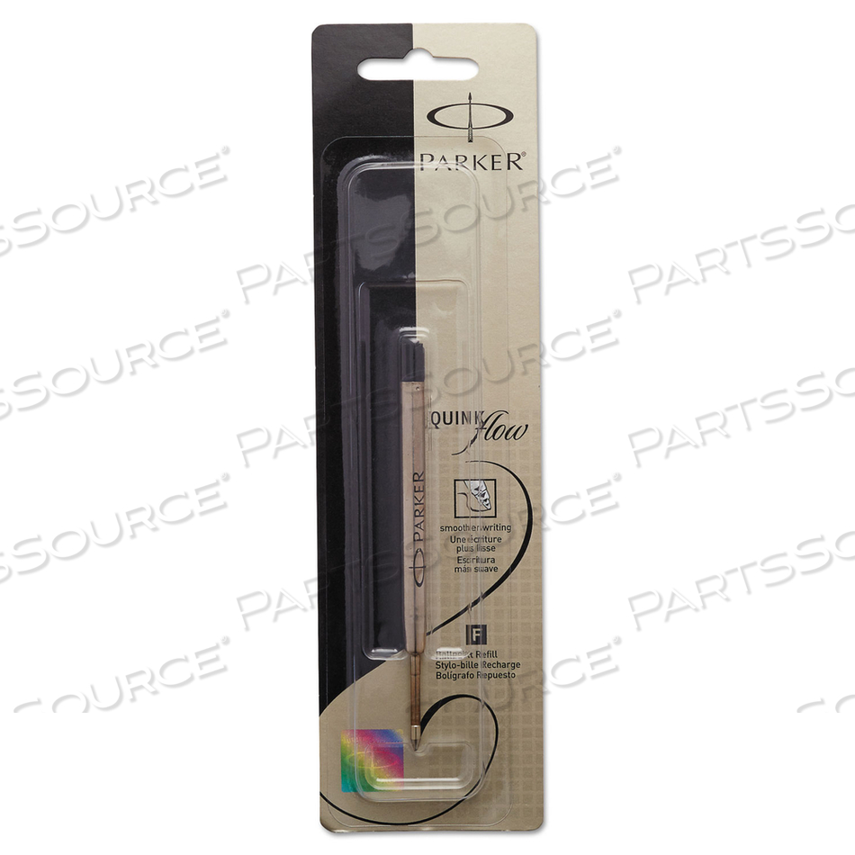 REFILL FOR PARKER BALLPOINT PENS, FINE CONICAL TIP, BLACK INK by Parker