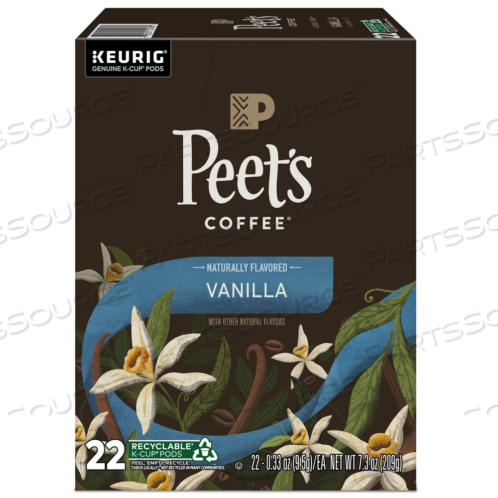 VANILLA K-CUPS, 0.33 OZ K-CUP, 22/BOX VANILLA K-CUPS, 0.33 OZ K-CUP, 22/BOX