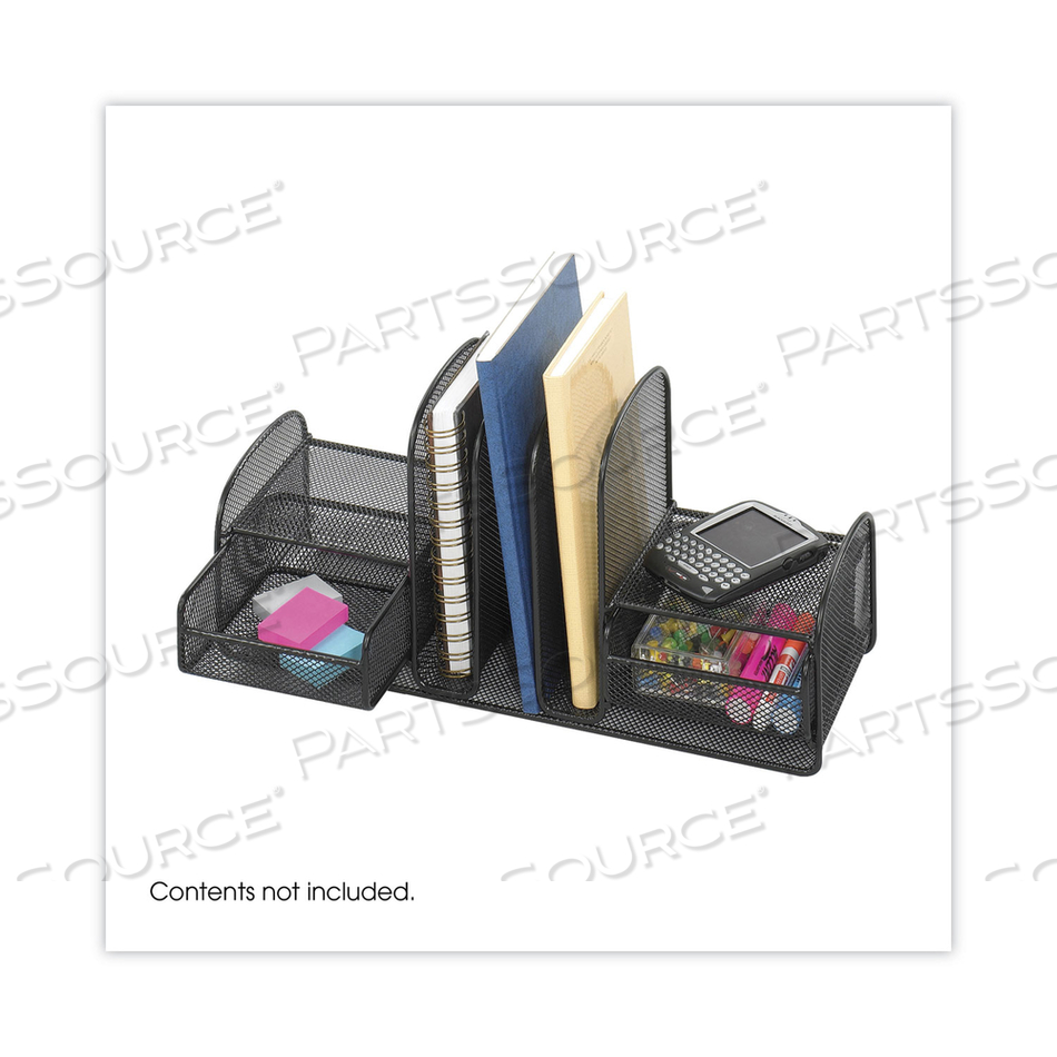 THREE UPRIGHT SECTIONS/TWO BASKETS by Safco