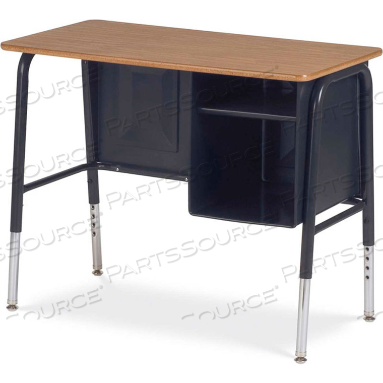 765 JUNIOR EXECUTIVE STUDENT DESK 20"X34", BLACK FRAME WITH OAK TOP by Virco Inc