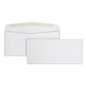 BUSINESS ENVELOPE, #10, COMMERCIAL FLAP, SIDE SEAM, GUMMED CLOSURE, 24 LB BOND WEIGHT PAPER, 4.13 X 9.5, WHITE, 500/BOX by Quality Park Products BUSINESS ENVELOPE, #10, COMMERCIAL FLAP, SIDE SEAM, GUMMED CLOSURE, 24 LB BOND WEIGHT PAPER, 4.13 X 9.5, WHITE, 500/BOX by Quality Park Products