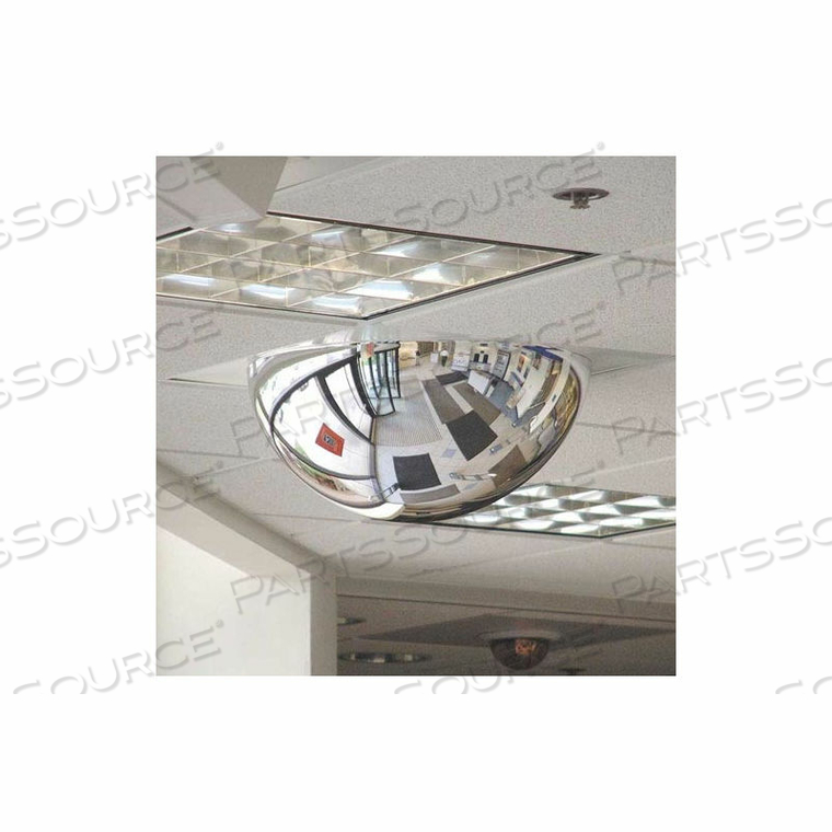T-BAR FULL DOME ACRYLIC MIRROR, INDOOR, 22" DIA. W/2'X2' PANEL, VIEWING ANGLE by Safety Security Products Company