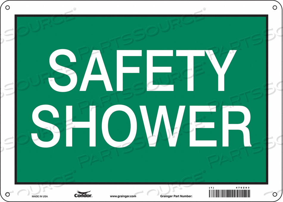 J7004 SAFETY SIGN 14 W X 10 H 0.060 THICK 