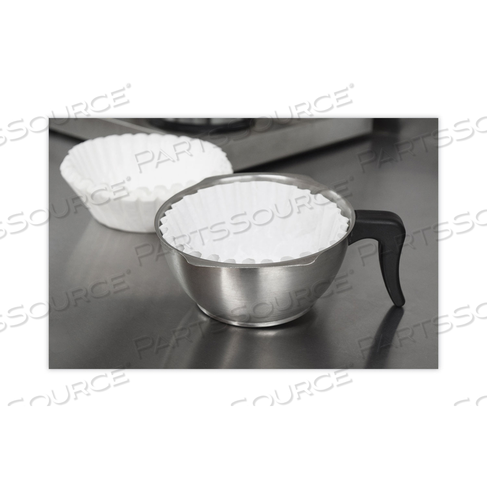 BASKET FILTERS FOR DRIP COFFEEMAKERS, 10 TO 12 CUP SIZE, WHITE by Coffee Pro BASKET FILTERS FOR DRIP COFFEEMAKERS, 10 TO 12 CUP SIZE, WHITE by Coffee Pro