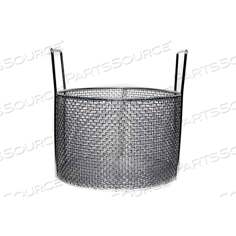 STAINLESS MESH BASKET USABLE 12X8, ROUND, #4 MESH, PRICE EACH FOR QTY 1-4 by Marlin Steel Wire Products Inc