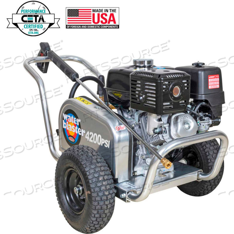 SIMPSON ALUMINUM WATER BLASTER 4200PSI 389CC 4.0GPM GAS PESSURE WASHER W/HONDA GX390 ENGINE by FNA Group Inc.