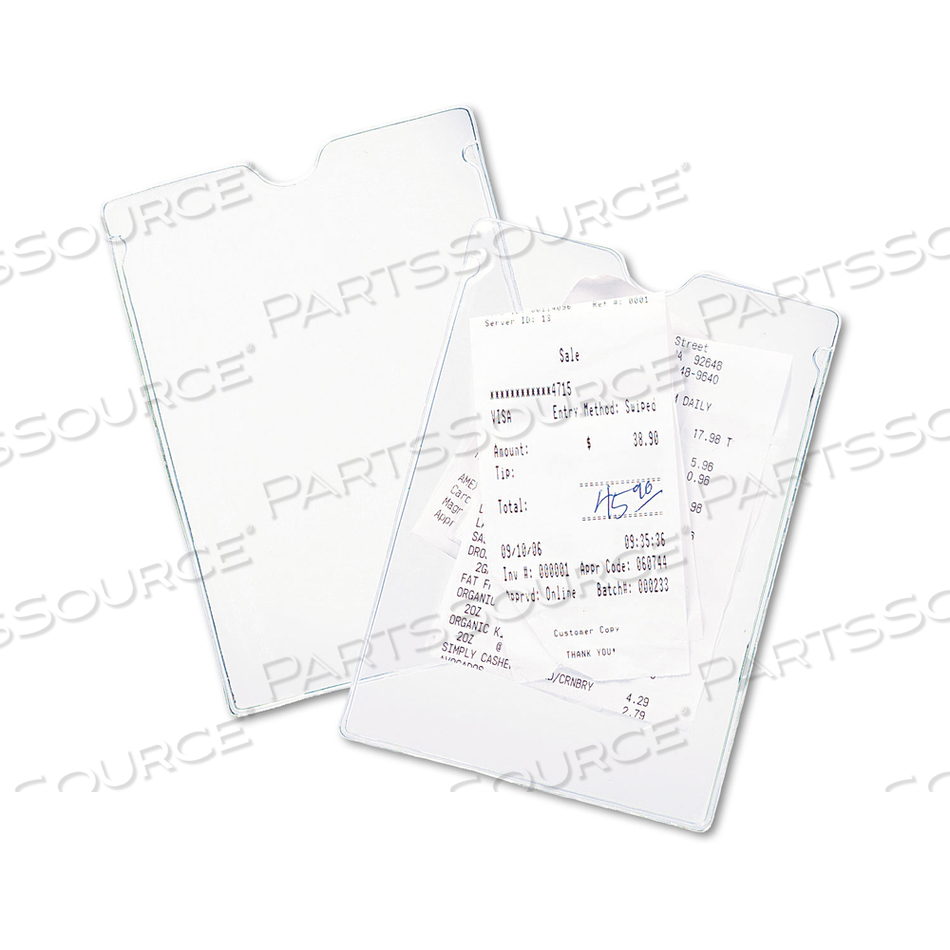 TOP-LOAD CLEAR VINYL ENVELOPES W/THUMB NOTCH, 4 X 6, CLEAR by Avery TOP-LOAD CLEAR VINYL ENVELOPES W/THUMB NOTCH, 4 X 6, CLEAR by Avery