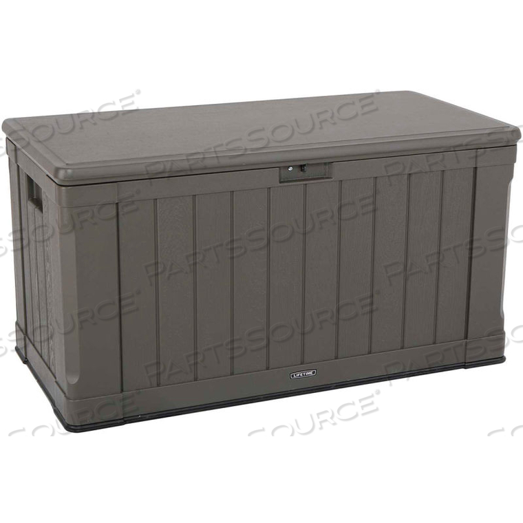 OUTDOOR DECK STORAGE BOX 116 GALLON, BROWN by Lifetime Products OUTDOOR DECK STORAGE BOX 116 GALLON, BROWN by Lifetime Products