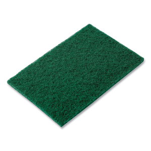 MEDIUM-DUTY SCOURING PAD, 6 X 9, GREEN, 10 PADS/PACK, 6 PACKS/CARTON by Royal Paper