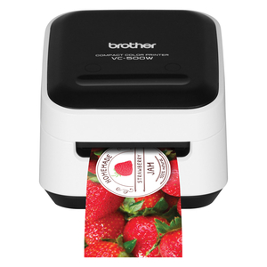 VC-500W VERSATILE COMPACT COLOR LABEL AND PHOTO PRINTER WITH WIRELESS NETWORKING, 7.5 MM/S PRINT SPEED, 4.4 X 4.6 X 3.8 by Brother VC-500W VERSATILE COMPACT COLOR LABEL AND PHOTO PRINTER WITH WIRELESS NETWORKING, 7.5 MM/S PRINT SPEED, 4.4 X 4.6 X 3.8 by Brother