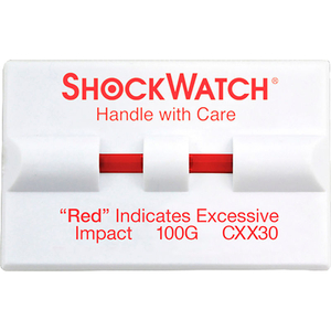 SPOTSEE CLIP DOUBLE TUBE IMPACT INDICATORS, 100G RANGE, 100/BOX by Shockwatch Inc