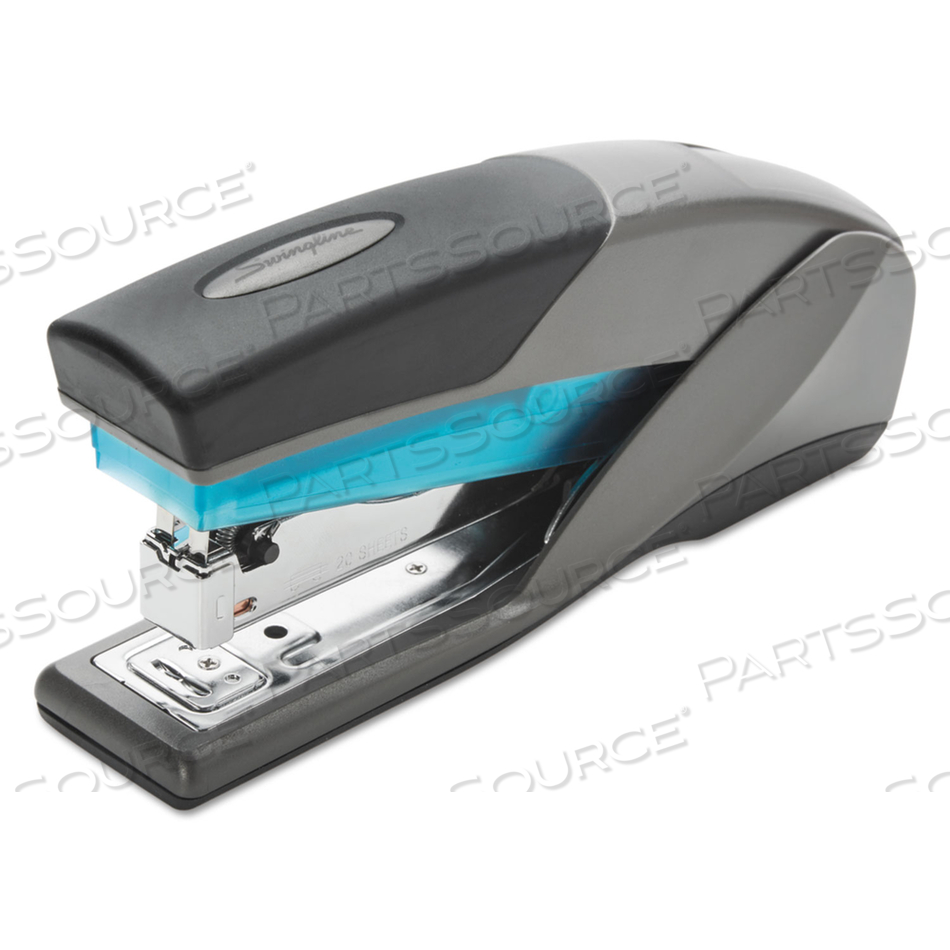 OPTIMA 25 REDUCED EFFORT STAPLER, 25-SHEET CAPACITY, SLATE GRAY/BLUE by Swingline GBC