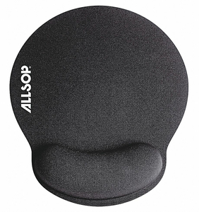 MOUSE PAD W/WRIST SUPPORT BLACK FOAM by Allsop