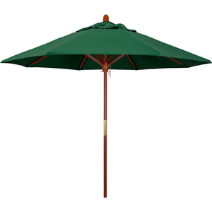 CALIFORNIA UMBRELLA 9' PATIO UMBRELLA - OLEFIN HUNTER GREEN - HARDWOOD POLE - GROVE SERIES by March Products Inc CALIFORNIA UMBRELLA 9' PATIO UMBRELLA - OLEFIN HUNTER GREEN - HARDWOOD POLE - GROVE SERIES by March Products Inc