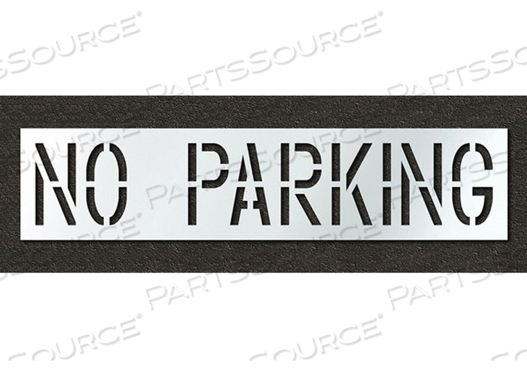 PAVEMENT STENCIL NO PARKING 18 IN by RAE Products & Chemicals Corp.