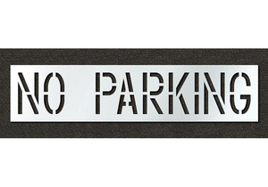 PAVEMENT STENCIL NO PARKING 18 IN by RAE Products & Chemicals Corp.