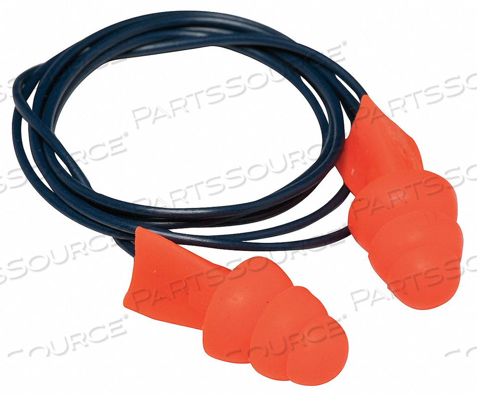 EAR PLUGS CORDED FLANGED 27DB PR by Tasco Corporation
