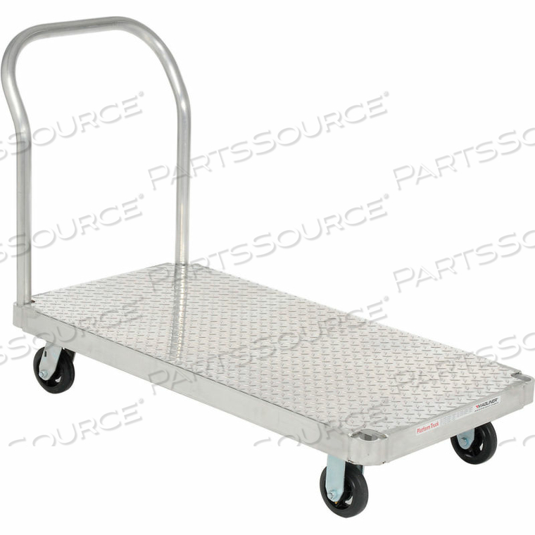 MAGLINER ALUMINUM PLATFORM TRUCK WITH DIAMOND DECK 60 X 30 1400 LB. CAP. 