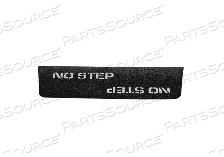 FOOTREST GRIPPER STICKER "NO STEP" by Winco Mfg., LLC