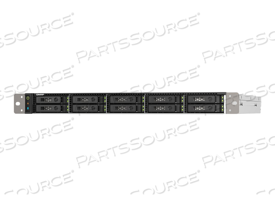 TS-H1090FU, NAS SERVER, 10 BAYS, RACK-MOUNTABLE, SATA 6GB/S / PCIE 4.0 X4 (NVME), RAID 0, 1, 5, 6, 10, 50, JBOD, 60, RAM 64 GB, 25 GIGABIT E by QNAP Security