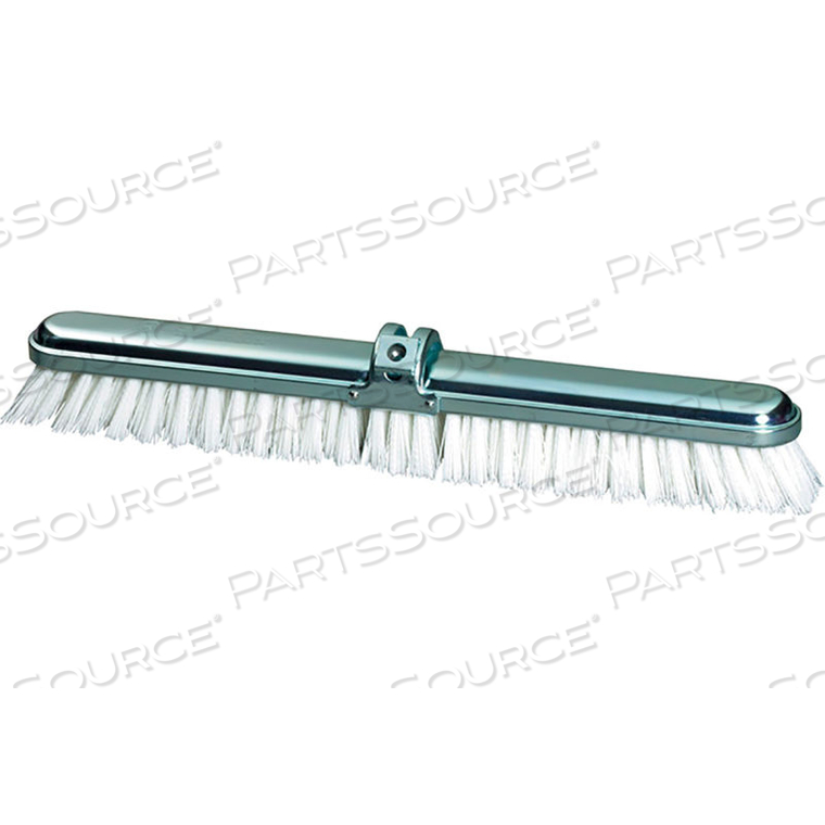 MILWAUKEE DUSTLESS 18" LONG STEEL BACK WHITE DECK SCRUB WITH STIFF POLYPROPYLENE BRISTLES by Gordon Brush Mfg. Co., Inc.
