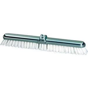 MILWAUKEE DUSTLESS 18" LONG STEEL BACK WHITE DECK SCRUB WITH STIFF POLYPROPYLENE BRISTLES by Gordon Brush Mfg