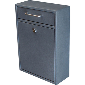 MAIL BOSS EPOCH WALL MOUNT LOCKING DROP BOX 11-1/4"W X 4-3/4"D X 16-1/4"H GRANITE by Epoch Design LLC Dba Mail Boss MAIL BOSS EPOCH WALL MOUNT LOCKING DROP BOX 11-1/4"W X 4-3/4"D X 16-1/4"H GRANITE by Epoch Design LLC Dba Mail Boss