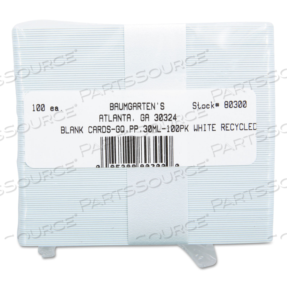 SICURIX BLANK ID CARD, 2 1/8 X 3 3/8, WHITE by Sicurix