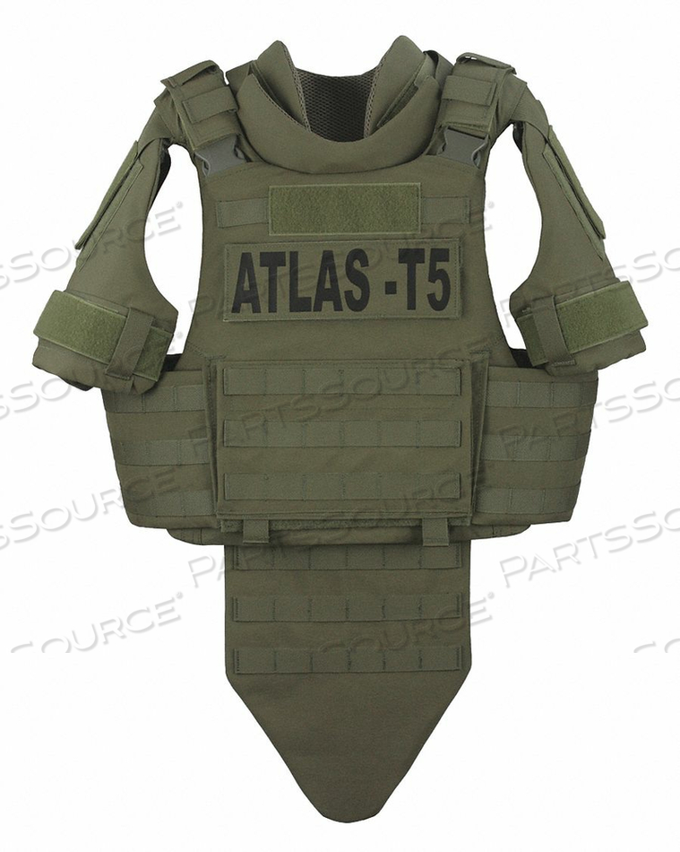 TACTICAL VEST M/L REG. BLK HOOK-AND-LOOP 