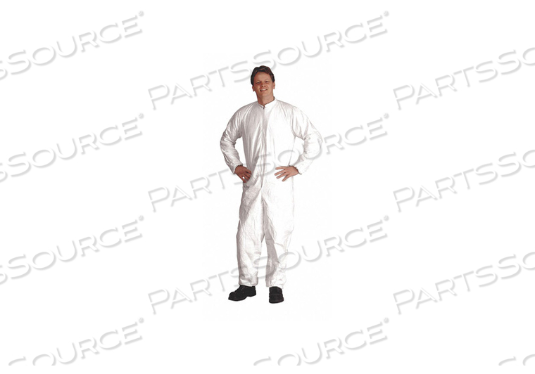 D1426 COLLARED COVERALL ELASTIC WHITE S PK25 by DuPont D1426 COLLARED COVERALL ELASTIC WHITE S PK25 by DuPont