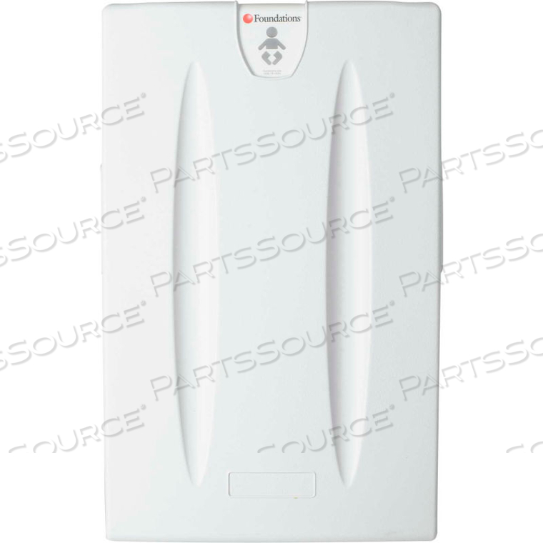 VERTICAL BABY CHANGING TABLE - LIGHT GRAY by Foundations