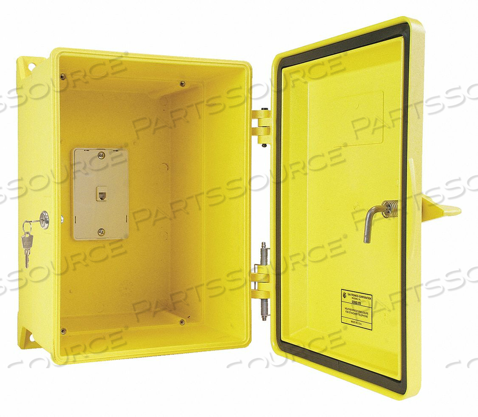WEATHERPROOF PHONE ENCLOSURE YELLOW 15 H by Hubbell Power Systems WEATHERPROOF PHONE ENCLOSURE YELLOW 15 H by Hubbell Power Systems