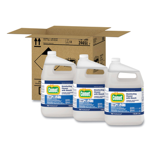 DISINFECTING CLEANER W/BLEACH, 1 GAL BOTTLE, 3/CARTON by Comet