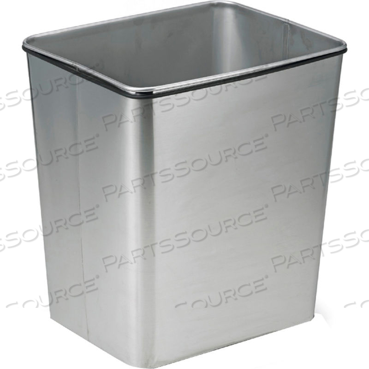 28 QUART STAINLESS STEEL CLEAN ROOM WASTE BASKET by Transforming Technologies LLC 28 QUART STAINLESS STEEL CLEAN ROOM WASTE BASKET by Transforming Technologies LLC