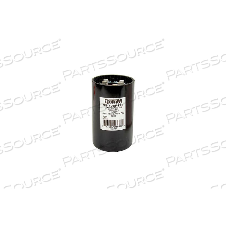 ROTOM, 708-850MFD, 110/125V, START CAPACITOR, ROUND by Pem Motors