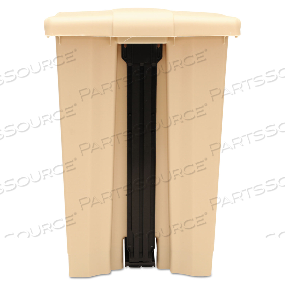 INDOOR UTILITY STEP-ON WASTE CONTAINER, 12 GAL, PLASTIC, BEIGE by Rubbermaid Medical Division INDOOR UTILITY STEP-ON WASTE CONTAINER, 12 GAL, PLASTIC, BEIGE by Rubbermaid Medical Division