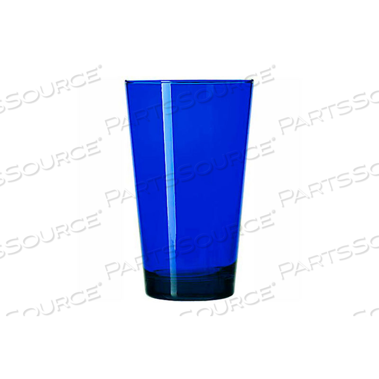COOLER GLASS, BLUE COBALT 17.25 OZ., 12 PACK 