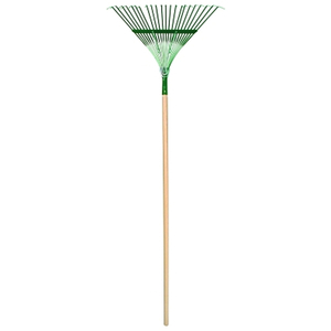 LEAF RAKE, 22 IN STEEL BLADE, 48 IN HARDWOOD HANDLE by Union Tools