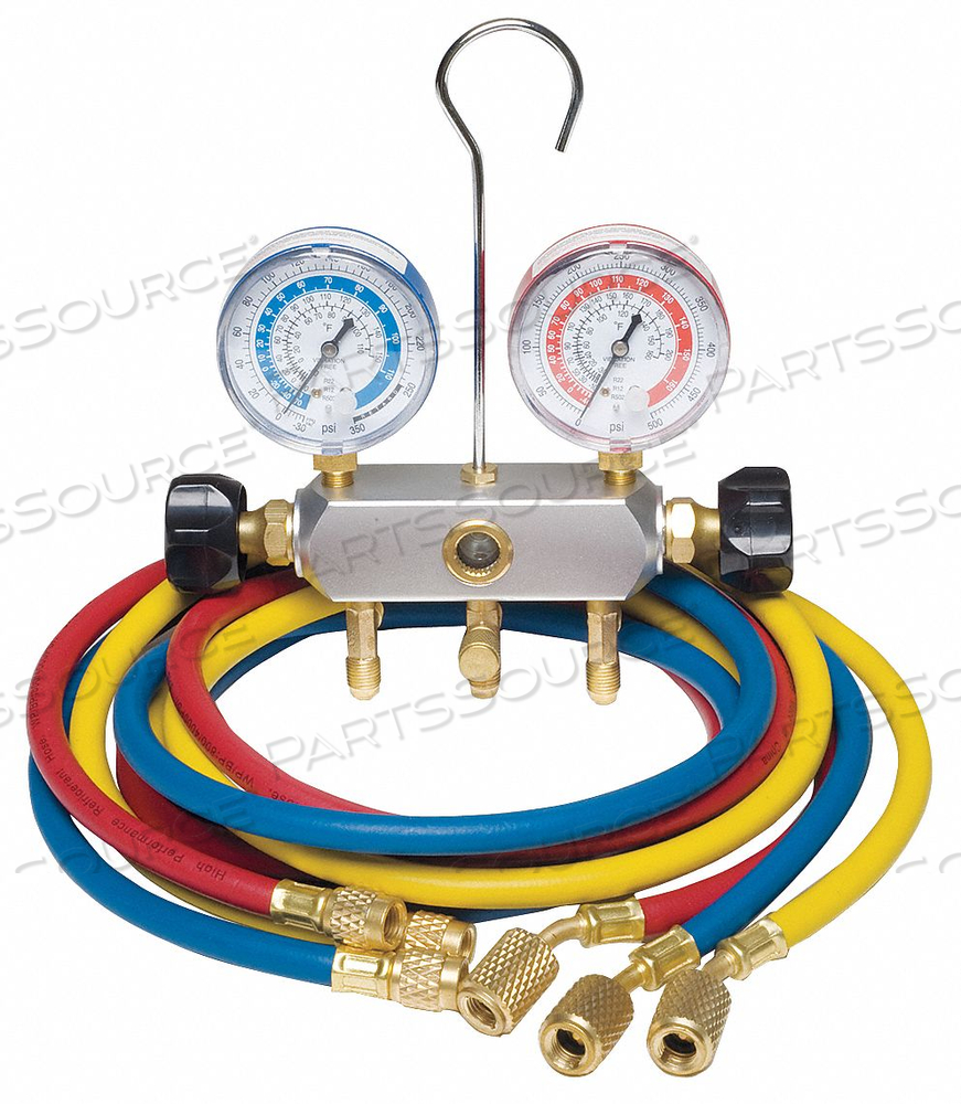 MANIFOLD GAUGE SET 2 VALVE 3 HOSES by DAYTON ELECTRIC MANUFACTURING CO MANIFOLD GAUGE SET 2 VALVE 3 HOSES by DAYTON ELECTRIC MANUFACTURING CO