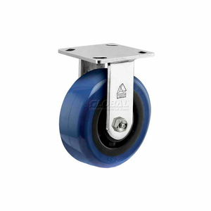 PRISM STAINLESS STEEL RIGID CASTER - EAGLE URETHANE - 5" DIA. by Bassick