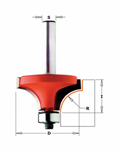 ROUNDOVER CUT PROFILE ROUTER BIT 2-1/2 by CMT